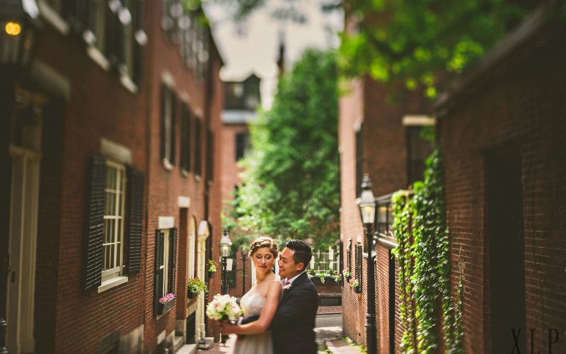 wedding portrait down acorn street