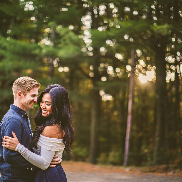 Sunrise Middlesex Fells engagement